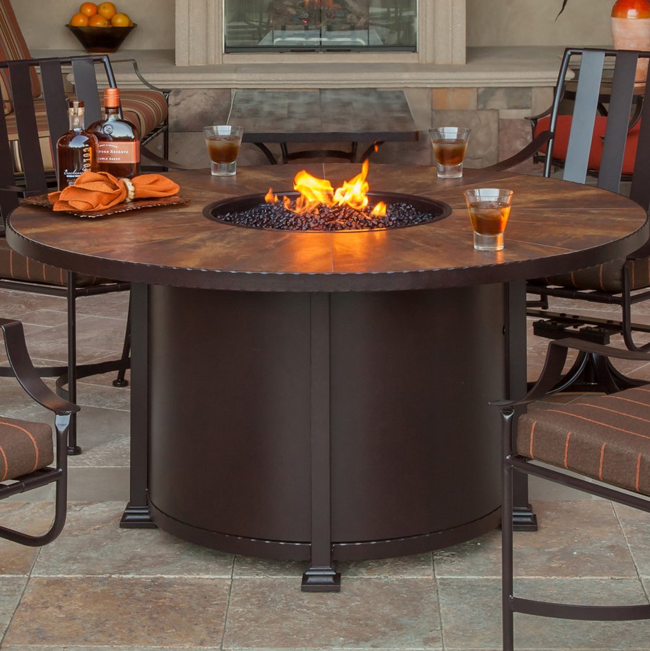 Круглый стол барбекю