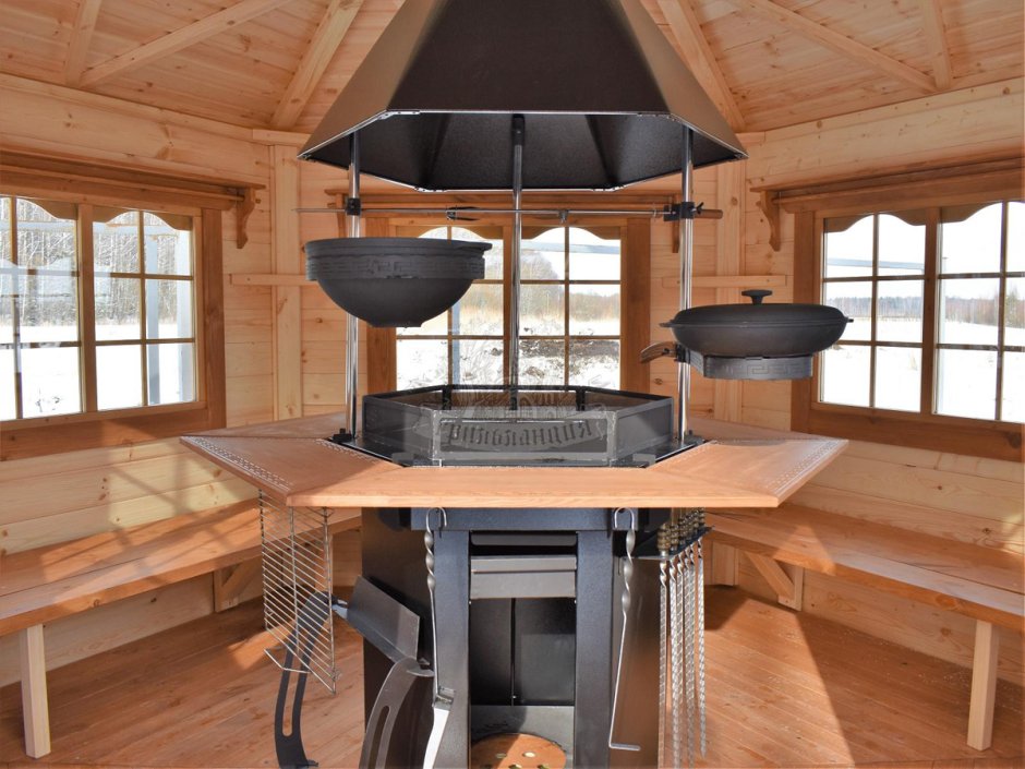 Финская мангальная беседка