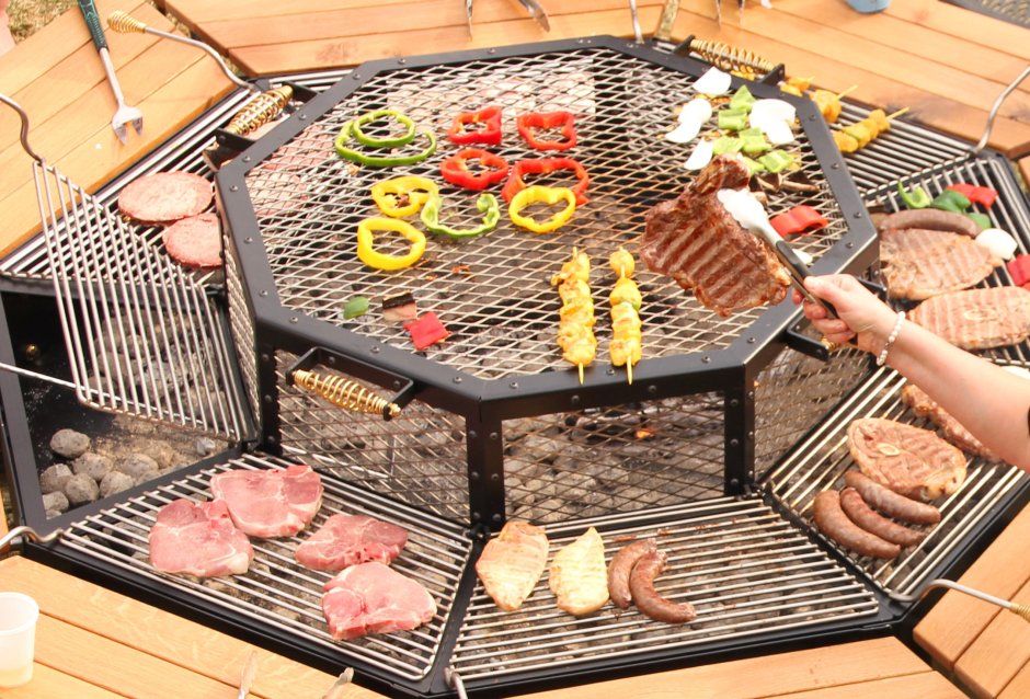 Гриль стол в реальности