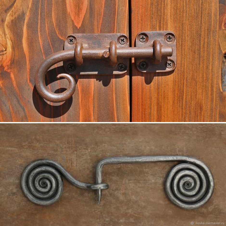 Кованые засовы для дверей