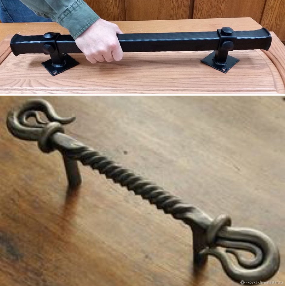 Кованые ручки на калитку