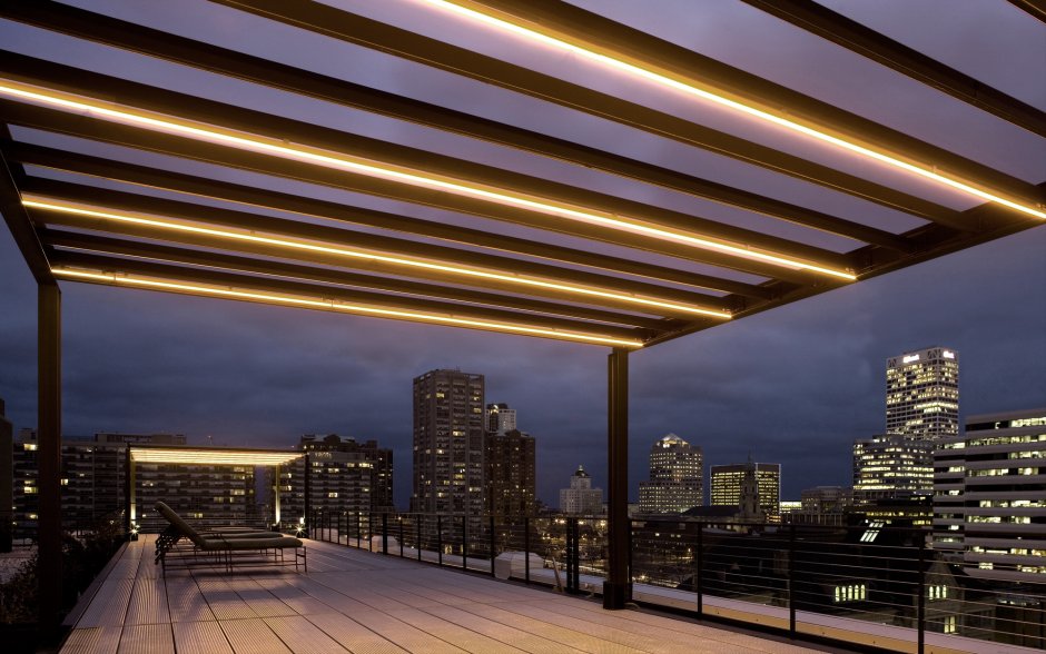 Освещение под навесом