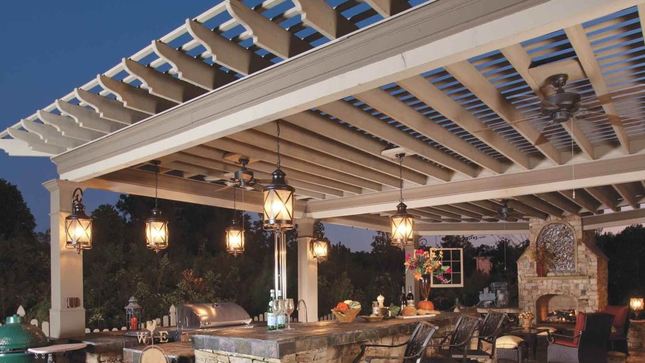 Освещение под навесом