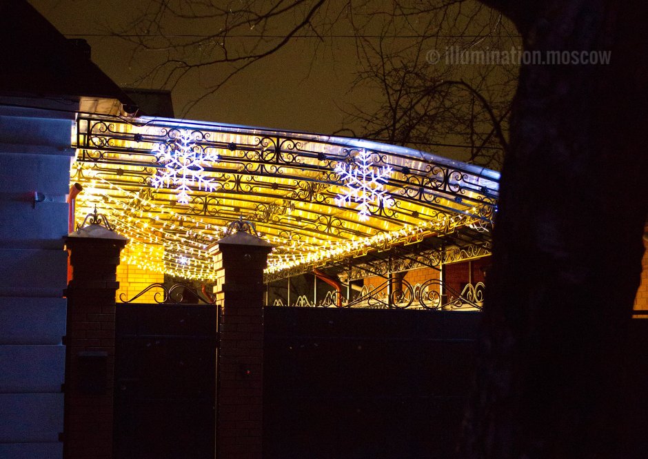 Освещение навеса