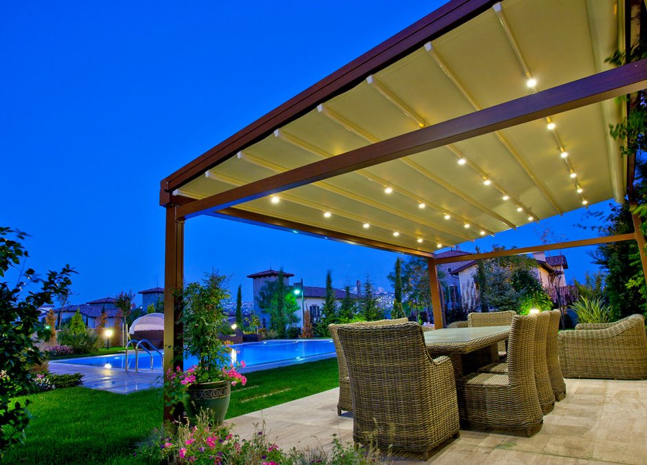 Подсветка навеса