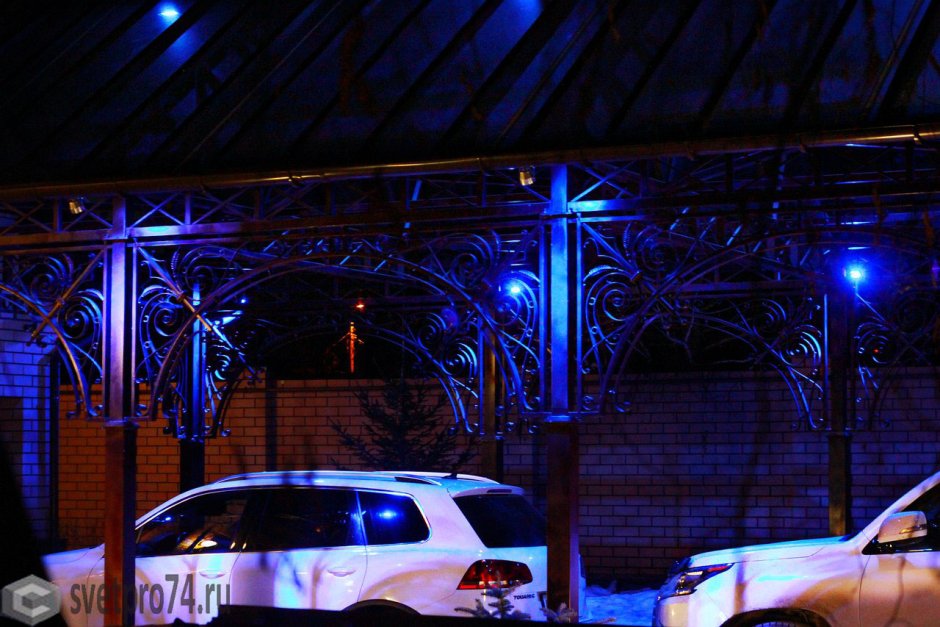 Освещение для навеса под автомобиль