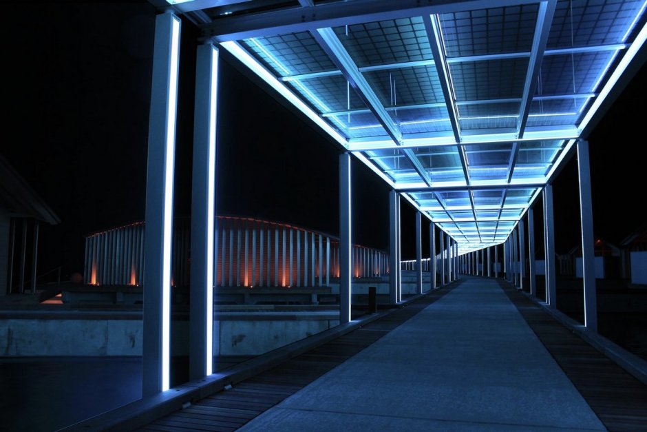 Подсветка навеса