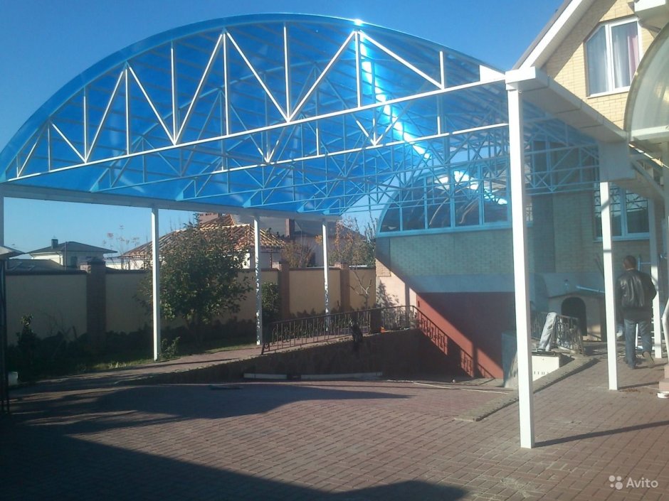 Освещение навеса