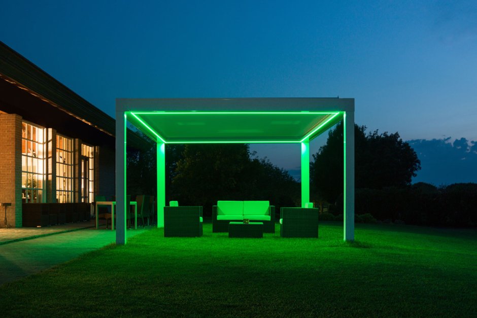 Подсветка беседки