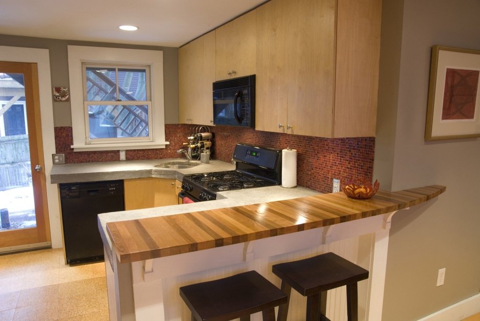 Кухня с отдельной столешницей