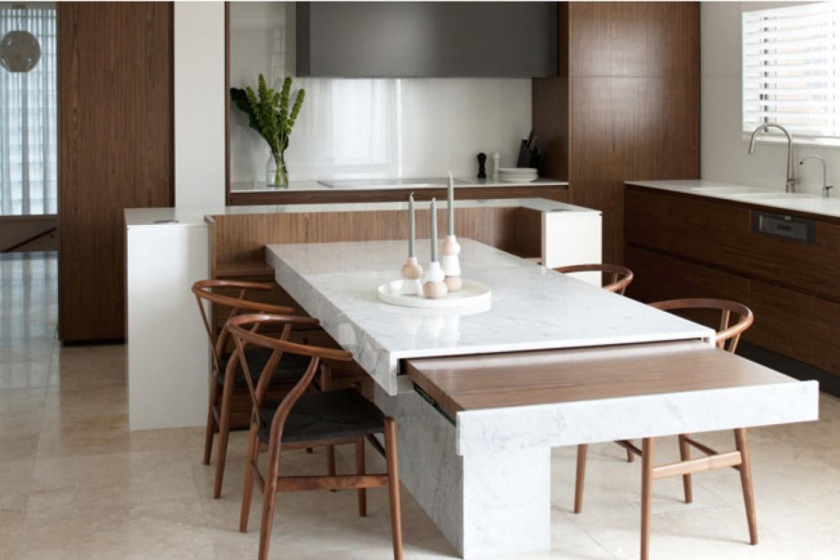 Раздвижной кухонный остров