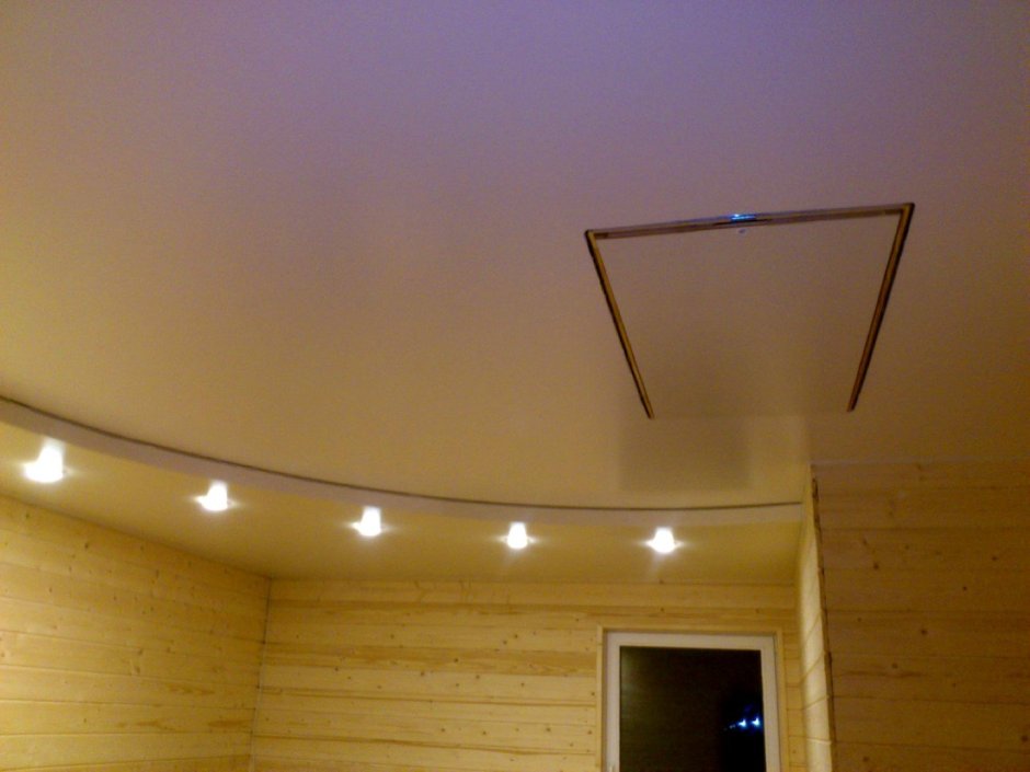 Люк на чердак в потолке из гипсокартона