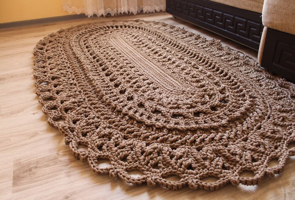 Вязаные ковры крючком