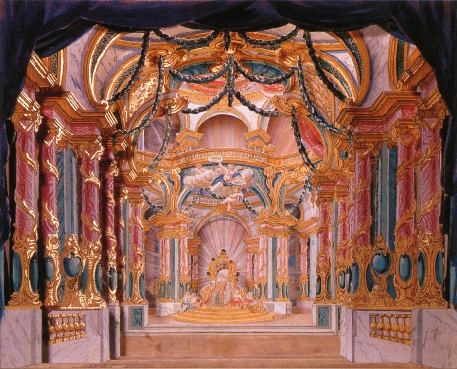 Театр Барокко декорации 17 века Алиотти