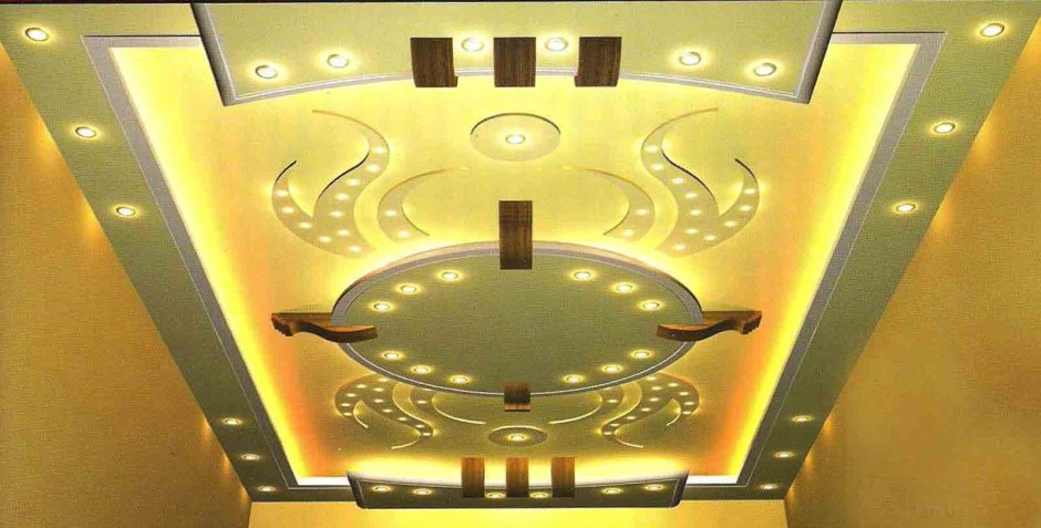 Фигурный потолок для зала