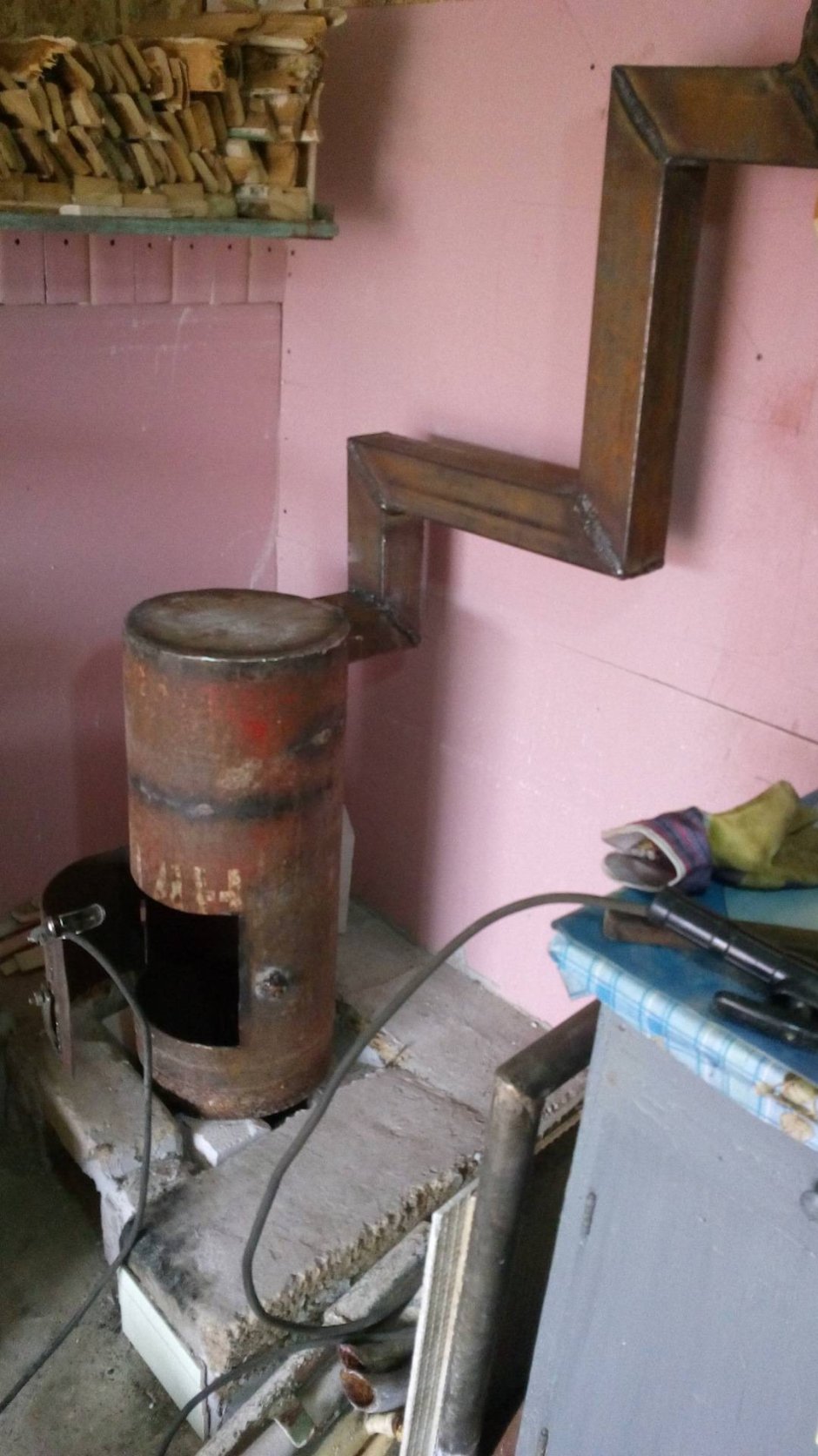 Печь+буржуйка+труба+ПБМ 50