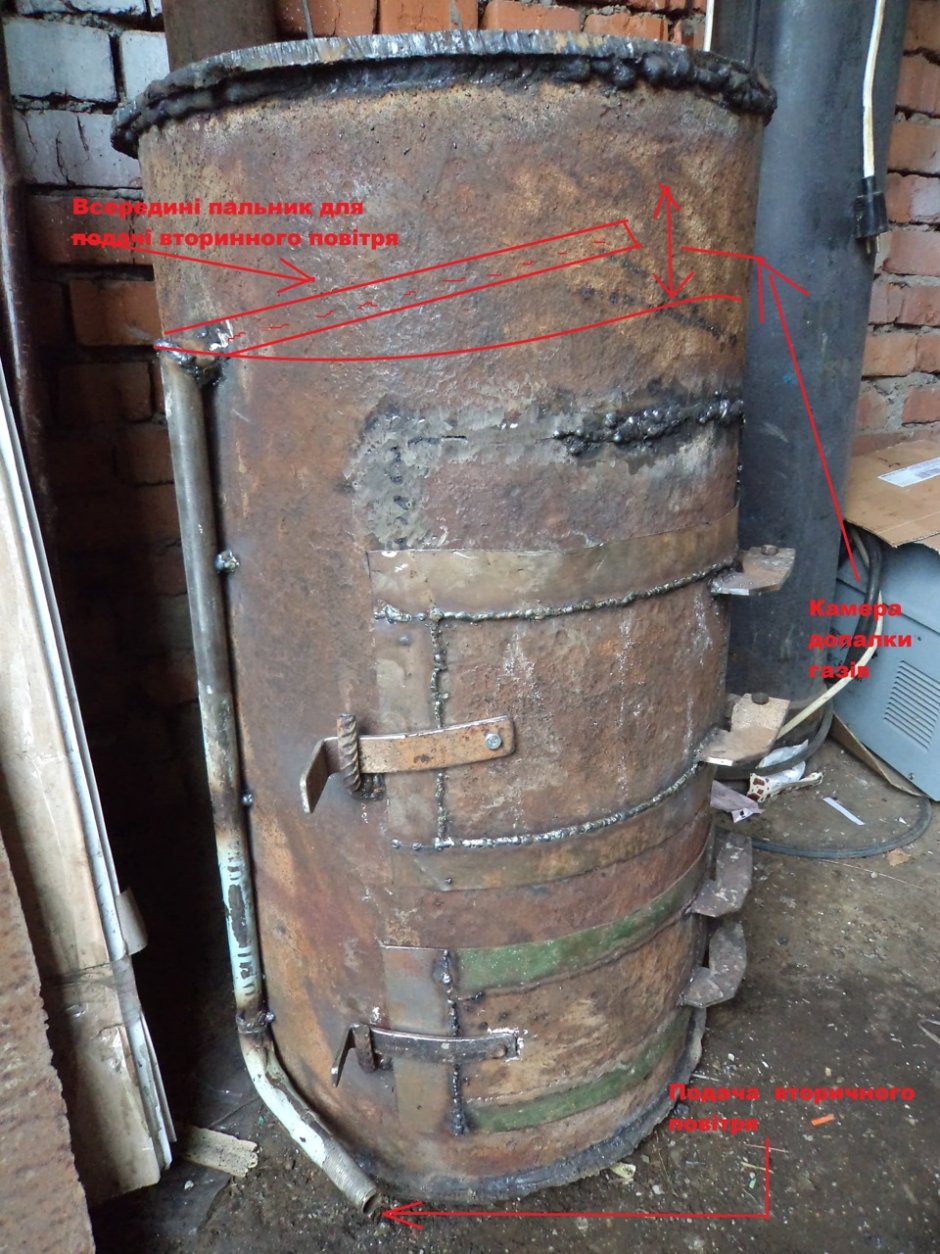 Газгольдер печь буржуйка