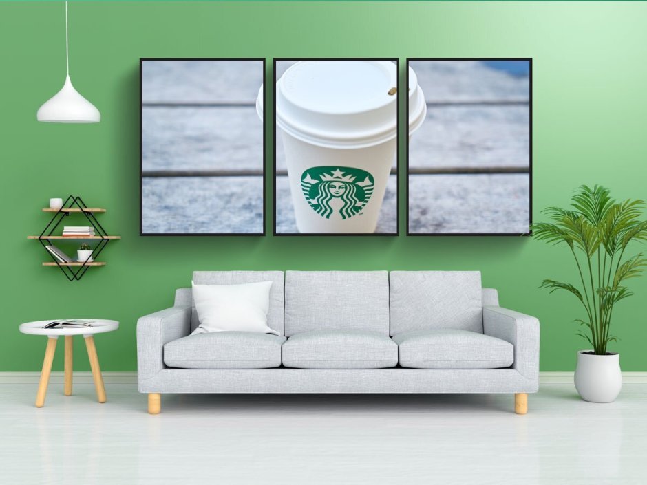 Купить Постер на стекле кофе