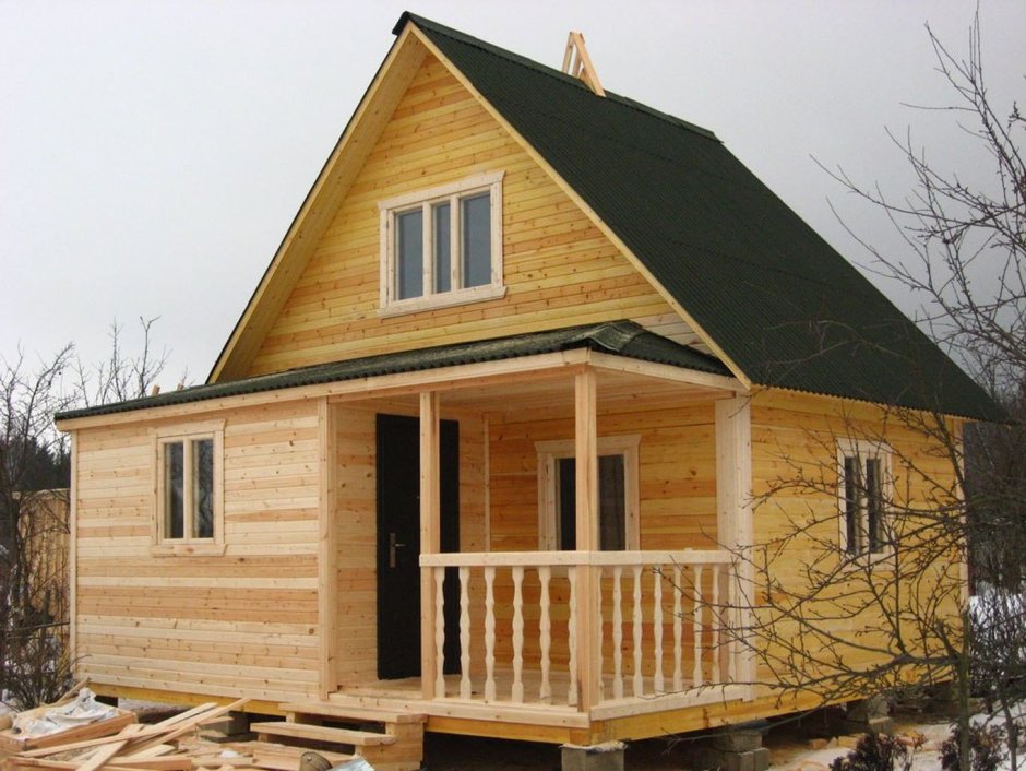 Пристройка к деревянному дому
