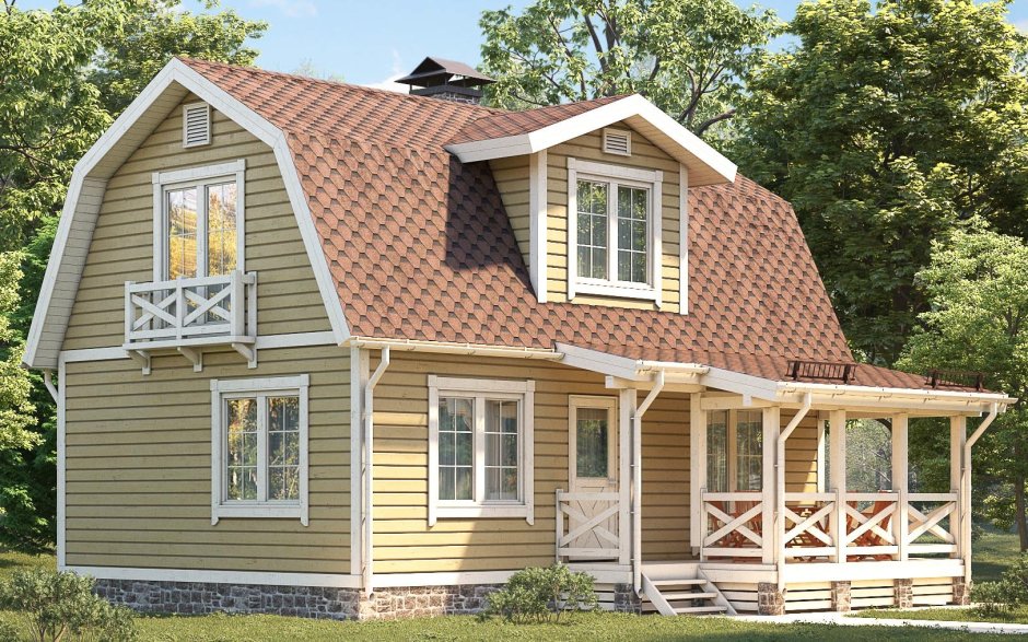 Зодчий 6х9 три фронтона