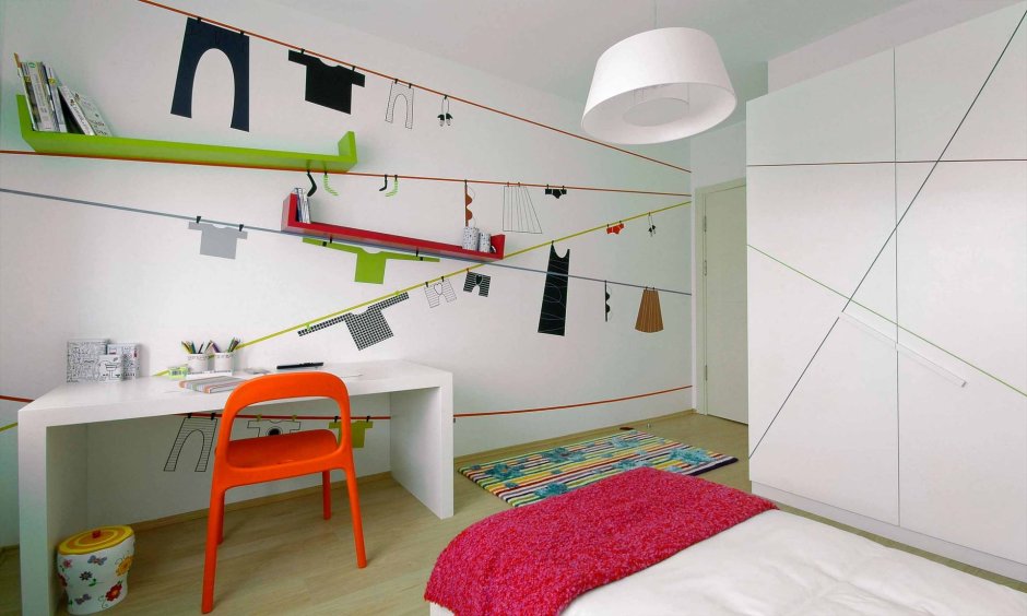 Необычная детская комната для школьника