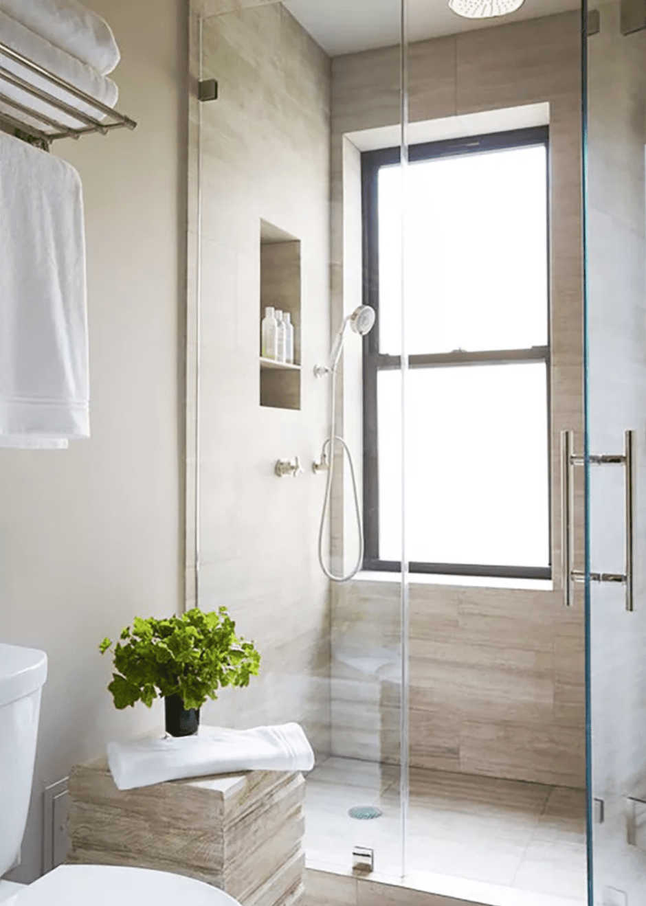 Душевая с окном