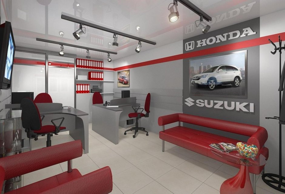 Интерьер автомагазина