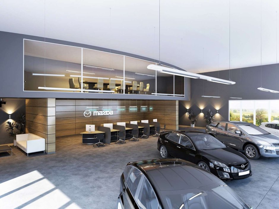 Интерьер салона авто