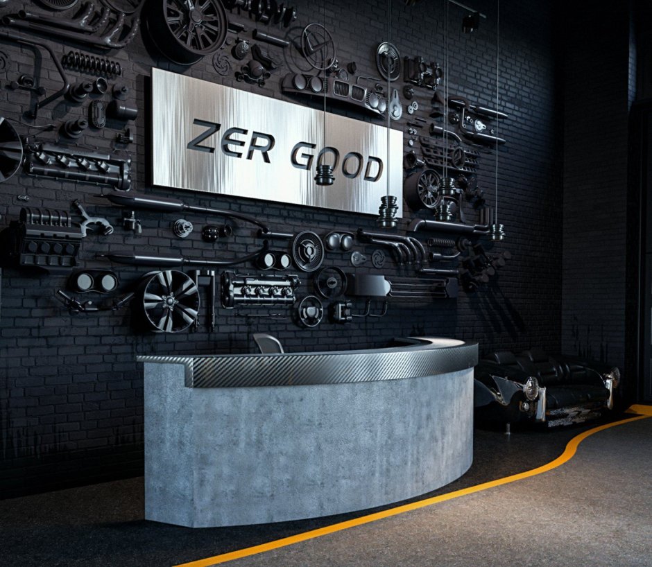 Автосервис в стиле лофт