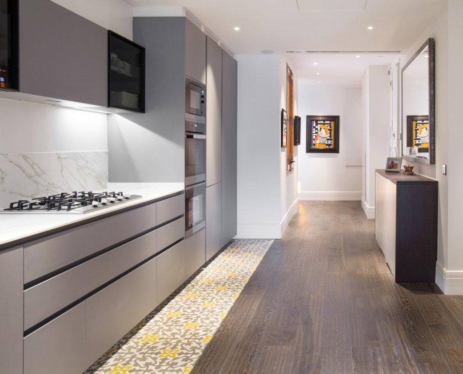 Сочетание плитки и ламината