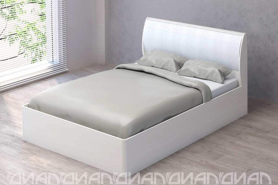 Кэт-4 кровать бодега белая/Caiman белый