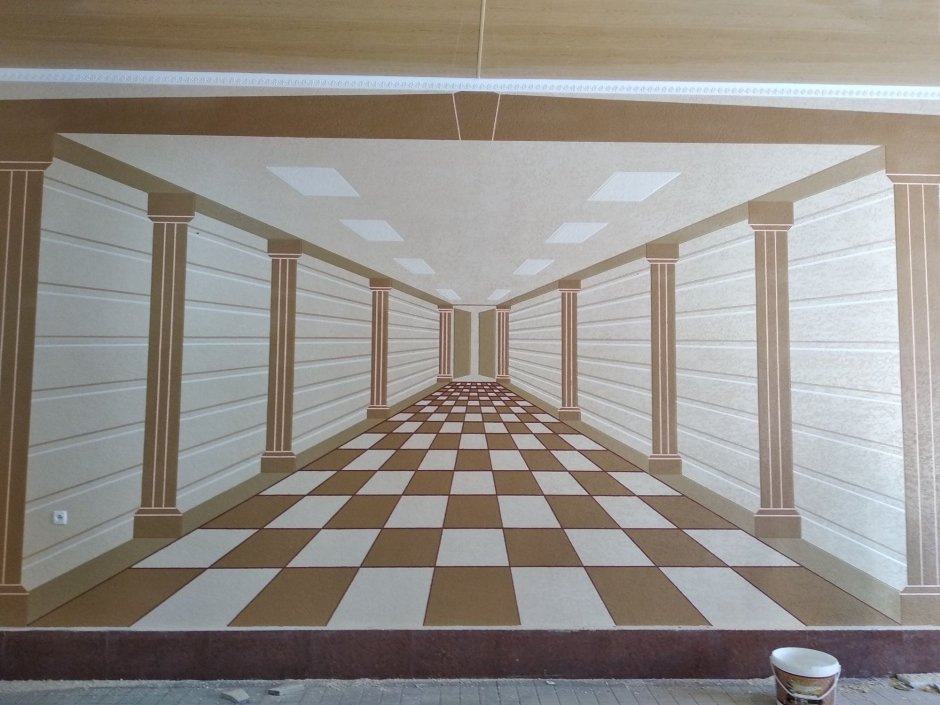 Травертин фасад Travertin 3d