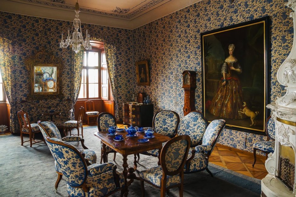 Спальня в дворянской усадьбе 19 века