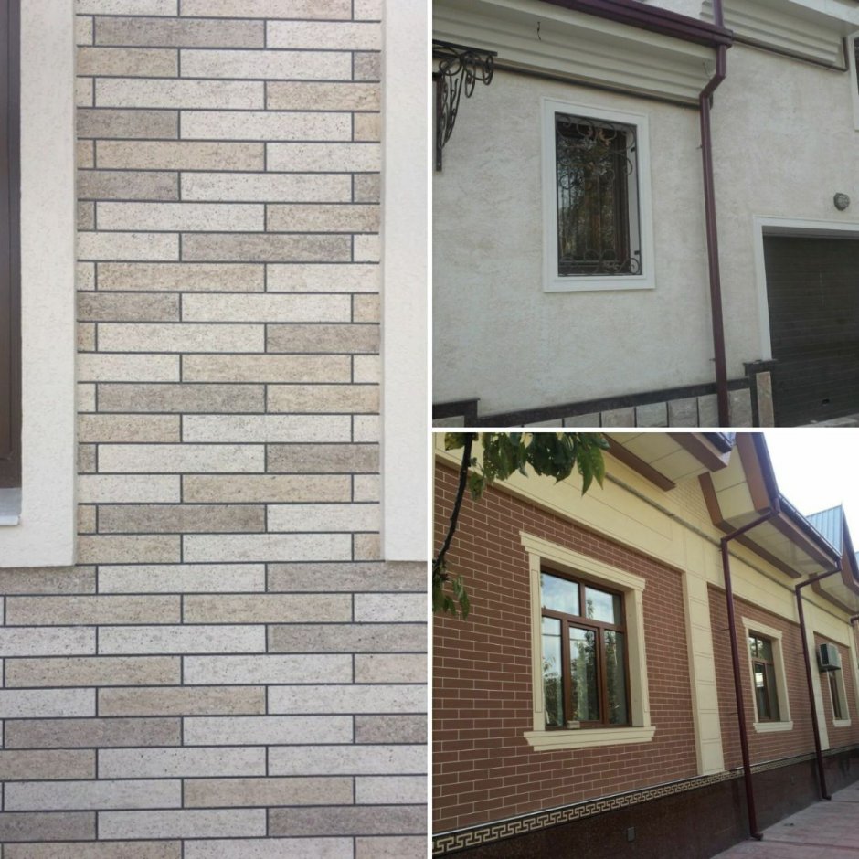 Фасад травертин жидкий 3д