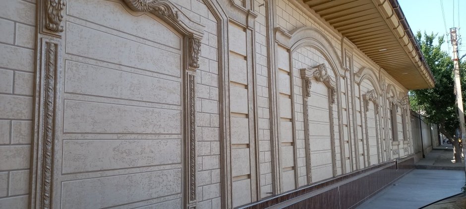 Травертин фасад Узбекистан сурхондарё