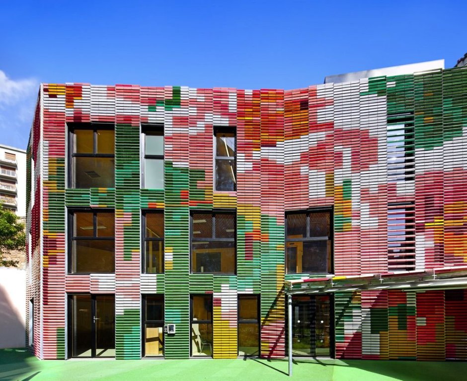 Разноцветные фасады
