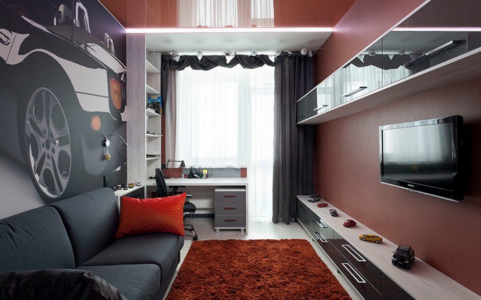 Интерьер комнаты для подростка мальчика