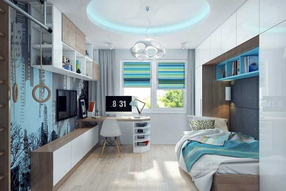 Узкая комната для подростка