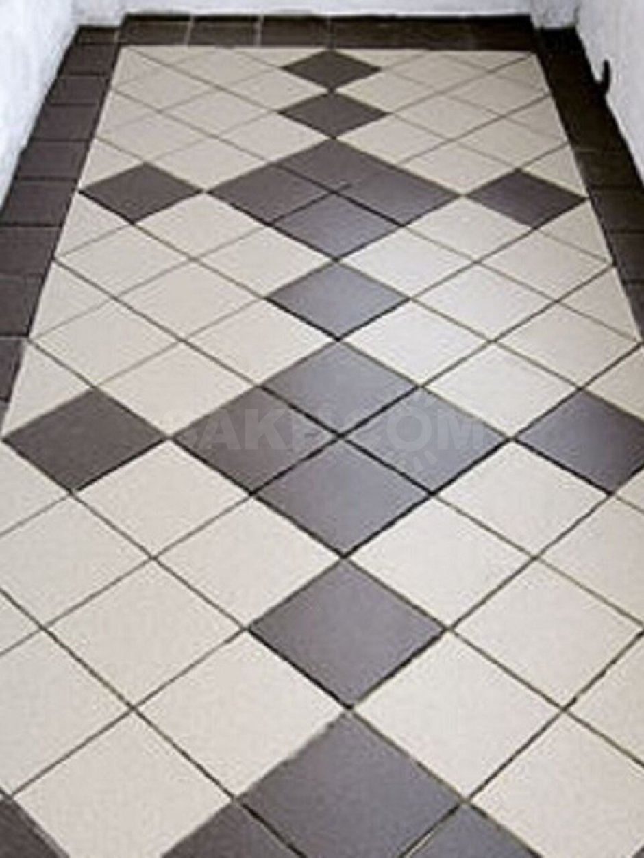 Раскладка плитки по диагонали