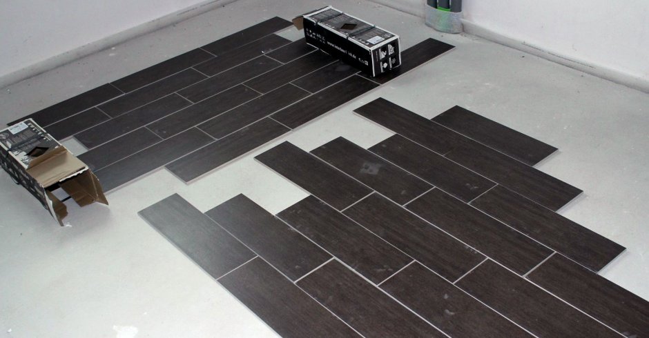 Укладка керамогранита на пол 20х60