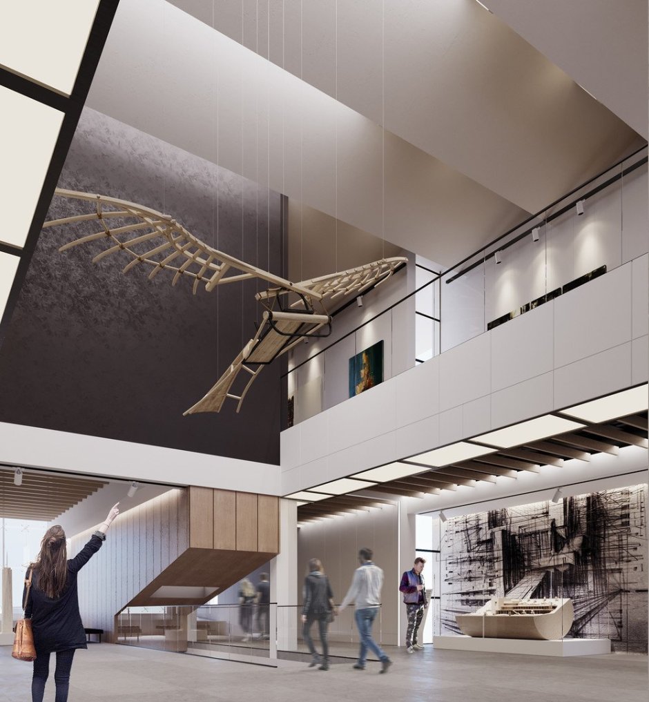 Интерьер музея современного искусства