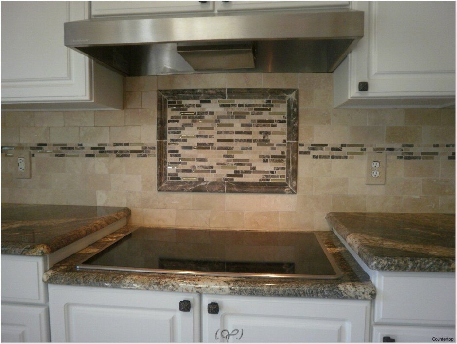 Плитка над столешницей на кухне