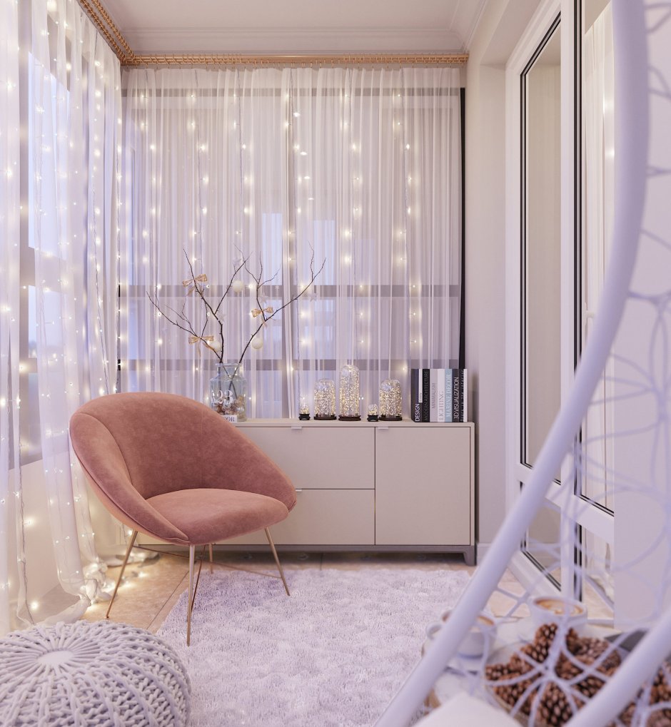 Зона релакса на балконе