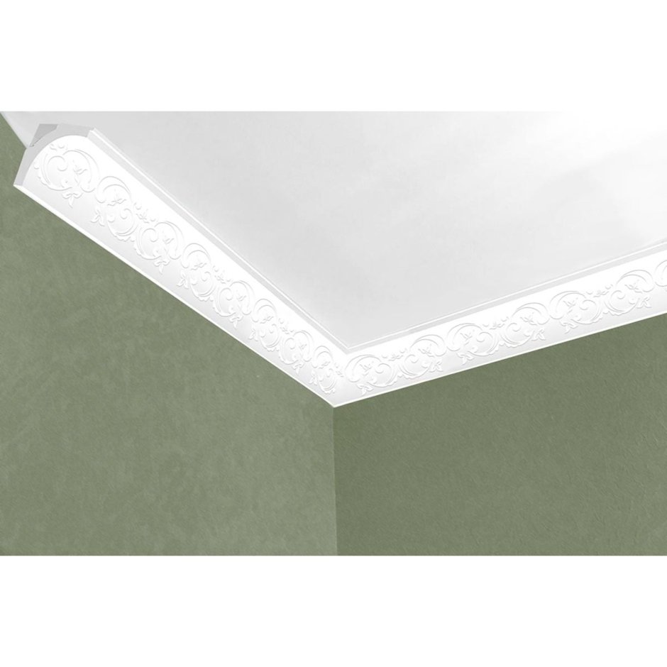 Плинтус потолочный ламинир. 2м а 4007 перламутр