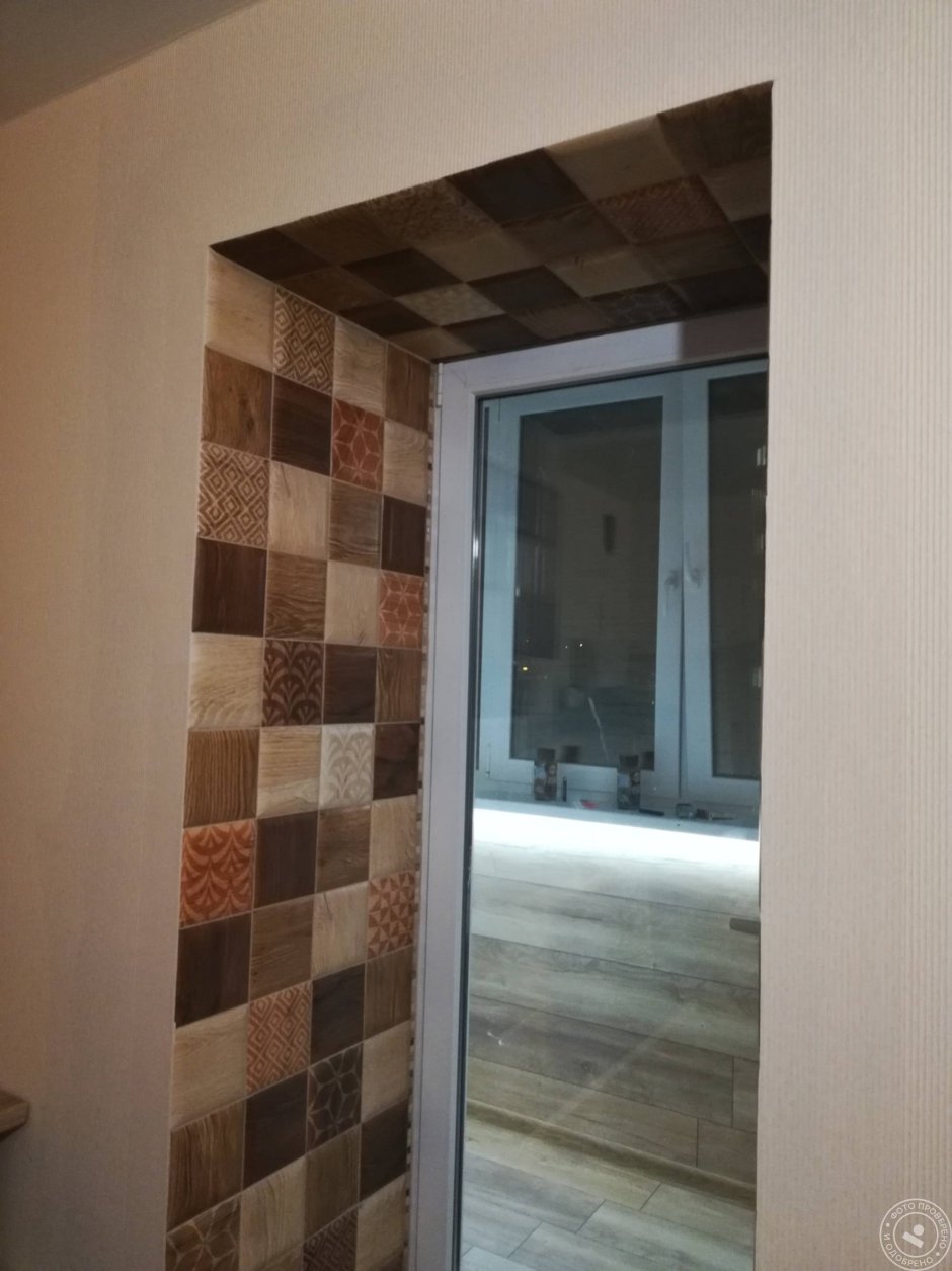 Отделка откосов плиткой