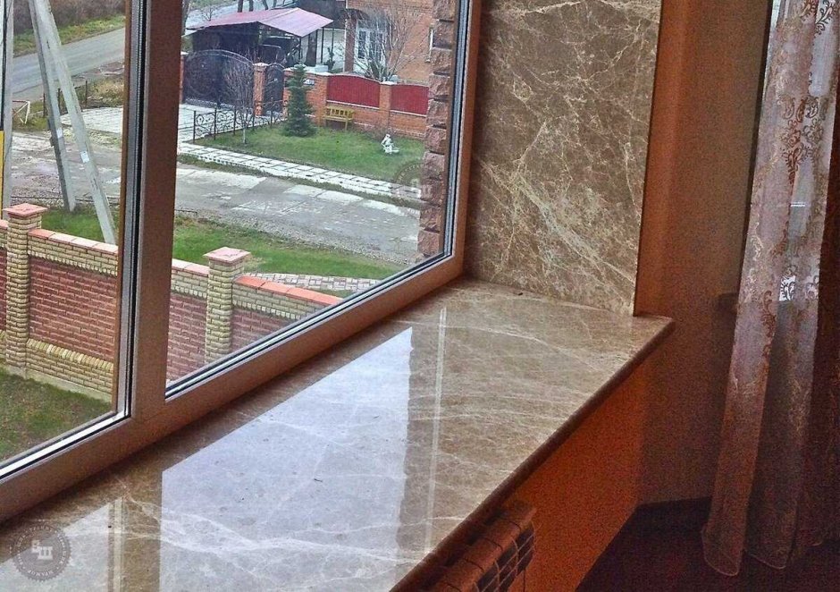 Откосы из плитки на окнах