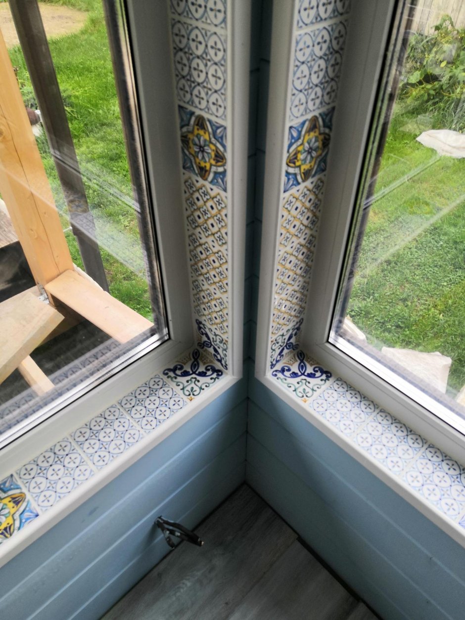 Оконные откосы из плитки