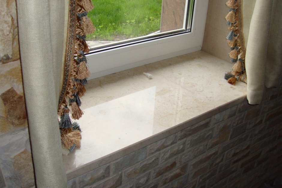 Оконные откосы из искусственного камня