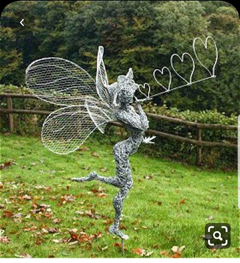 Проволочные скульптуры для сада