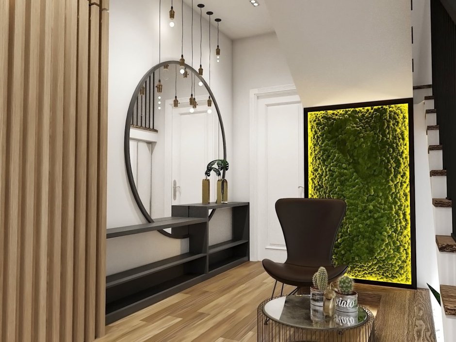 Зеркала в интерьере гостиной